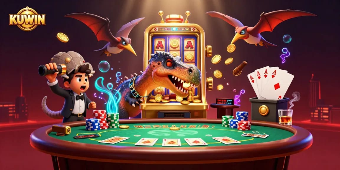 Play KUWIN's thrilling jackpot slots with colorful characters headbutting for coins.