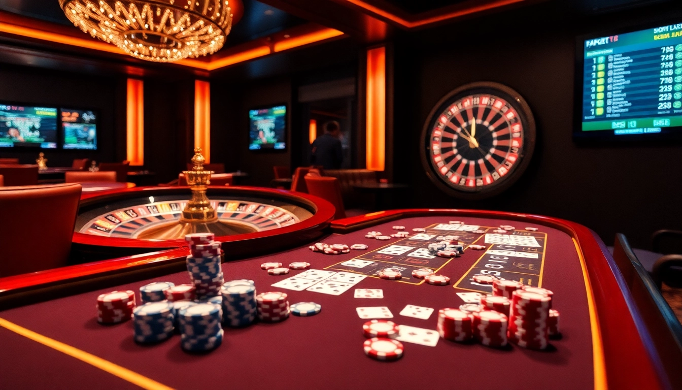Players enjoying a thrilling game at the stylish casino table, showcasing https://fabet.li/ atmosphere.