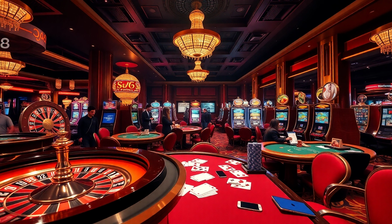 Experience online gambling excitement at https://gg88.black/ with vibrant slot machines and poker chips.