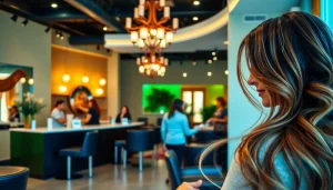 Experience premier hair salon San Diego with stylish decor and vibrant hair services.