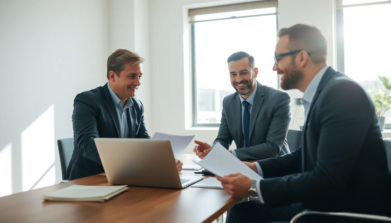 Public adjuster in Orlando Florida providing expert assistance in a bright office environment.
