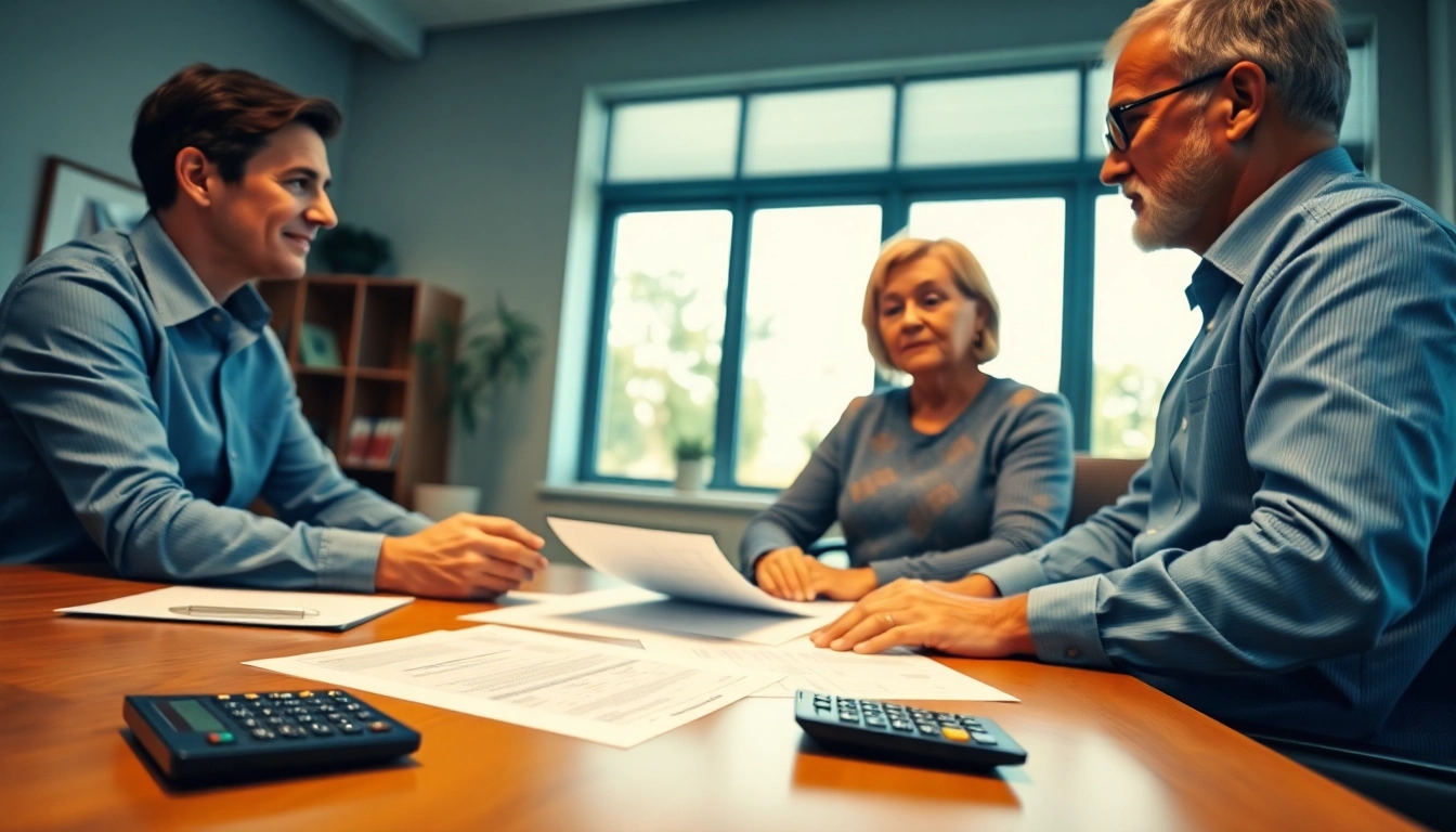 Engaging discussion on social security maximization with a financial advisor.